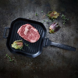 스테이크챔프 무쇠 사각 그릴팬 26cm
