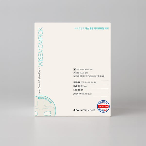 와이즈맘픽 하이드로 가슴팩 쿨링패치 1박스(총 8매입)