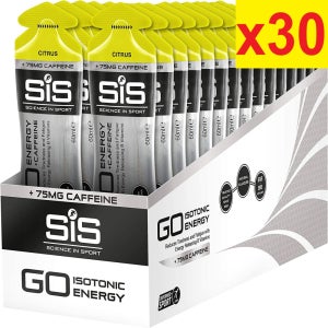 [영국발송] 60ml 30개 SIS GO 아이소토닉 에너지젤 시트러스 카페인 추가 마라톤 철 런닝 사이클 SiS Go Isotonic Energy Gel with Caffeine