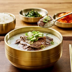 한소루 프리미엄 무항생제 한우 사골곰탕 진국 설렁탕 아기 아이 곰국 국물 육수 [250g x 4팩]