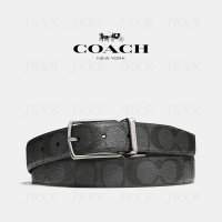 코치 남성벨트 시그니처 하네스 버클 리버서블 벨트 COACH 코치아울렛