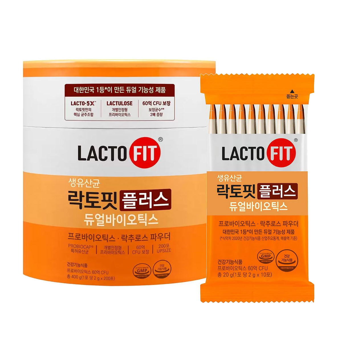 종근당 <b>락토핏</b> 2g 200포 <b>생유산균</b> <b>듀얼바이오틱스</b> 유산균 <b>플러스</b>