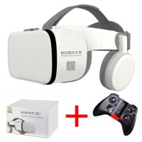 호완제품 VR Bobovr Z6 VR 안경 무선 블루투스 헤드셋 고글 스마트폰 원격 가상 현실 3D 판지 상자, 4.7 6.2 인치 최신