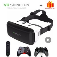 호완제품 VR VR Shinecon Viar 가상 현실 안경 3D, 아이폰 안드로이드 스마트 폰 헤드셋 헬멧 고글 투구 비디오 게임