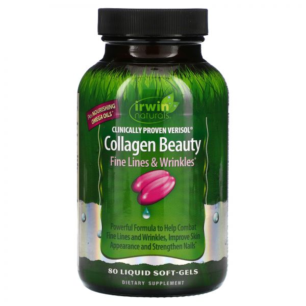 <b>어윈</b> 네츄럴, Clinically Proven Verisol 콜라겐 뷰티, 80 리퀴드 소프트젤