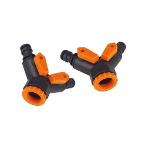 2구수도꼭지 양갈래 수도분배기 두갈래 수전