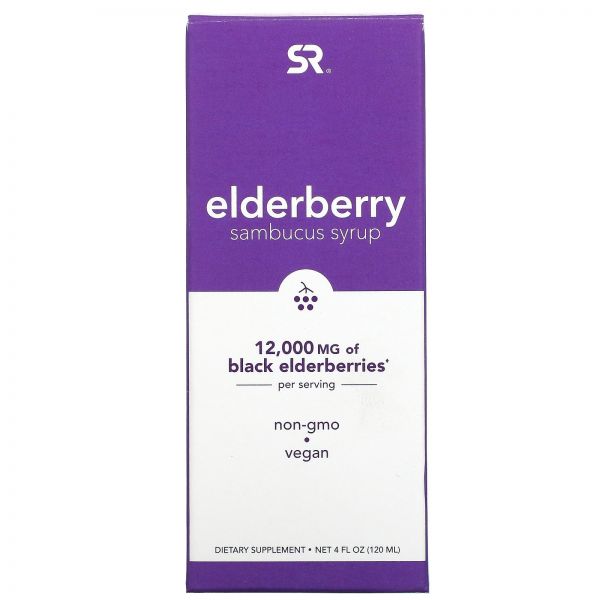 스포츠리서치 <b>엘더베리 삼부커스 시럽 12000mg</b> Elderberry Sambucus