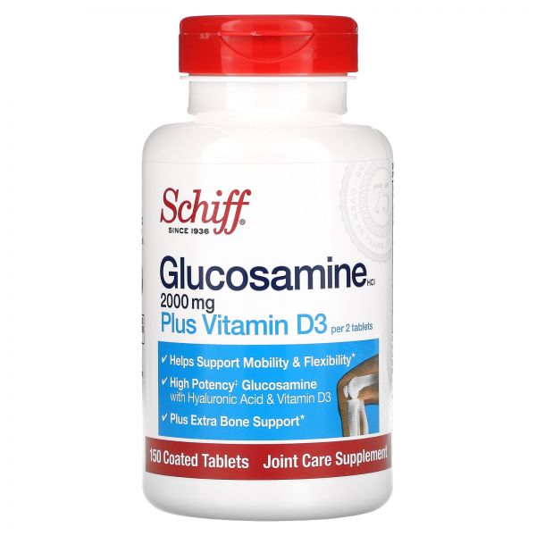 <b>쉬프</b> 글루코사민 Glucosamine HCl Plus 비타민 Vitamin D3 1000mg 150 정