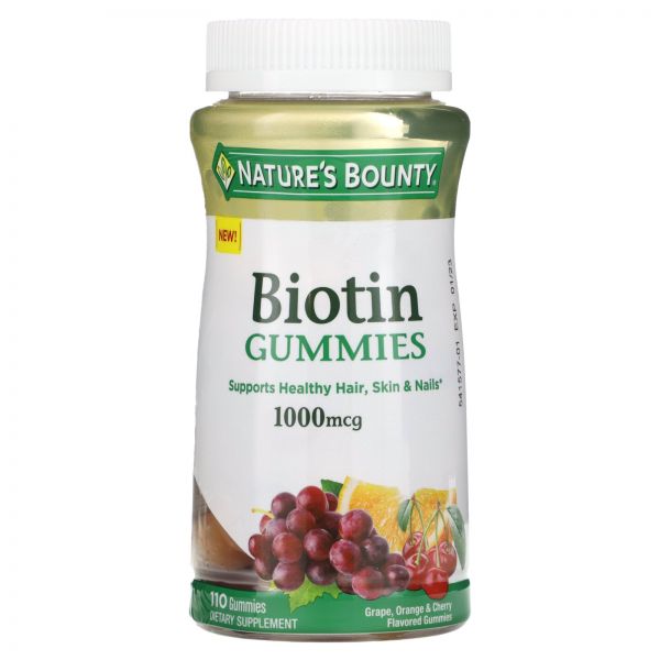 네이처스바운티 <b>비오틴 구미 1000mcg</b> 110개 Biotin