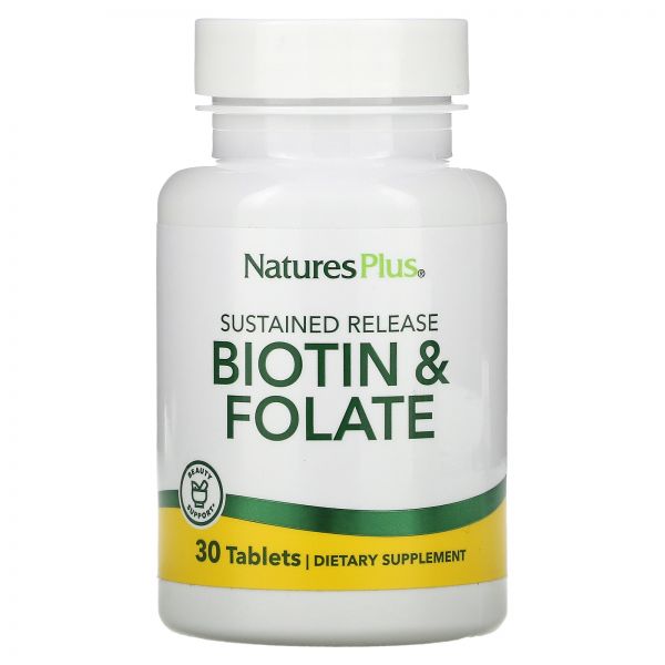 네이처스플러스 <b>비오틴 폴레이트</b> 30정 Biotin Folate