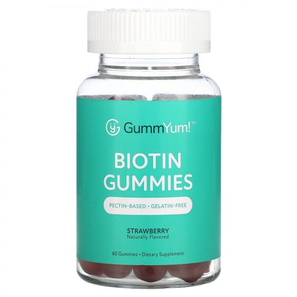 GummYum <b>비오틴</b> 구미 2500mcg 60개 <b>Biotin</b>