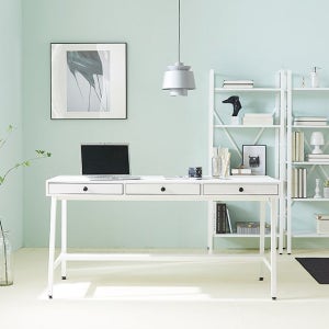 스틸책상1500 일자형 넓은책상 사무실 컴퓨터 이케아 베스트리뷰 선물