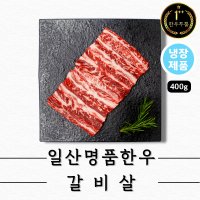 한우투뿔 갈비살(냉장 구이용400g)한우1++NO9