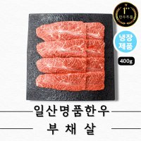 한우투뿔 부채살(냉장 구이용400g)한우1++NO9