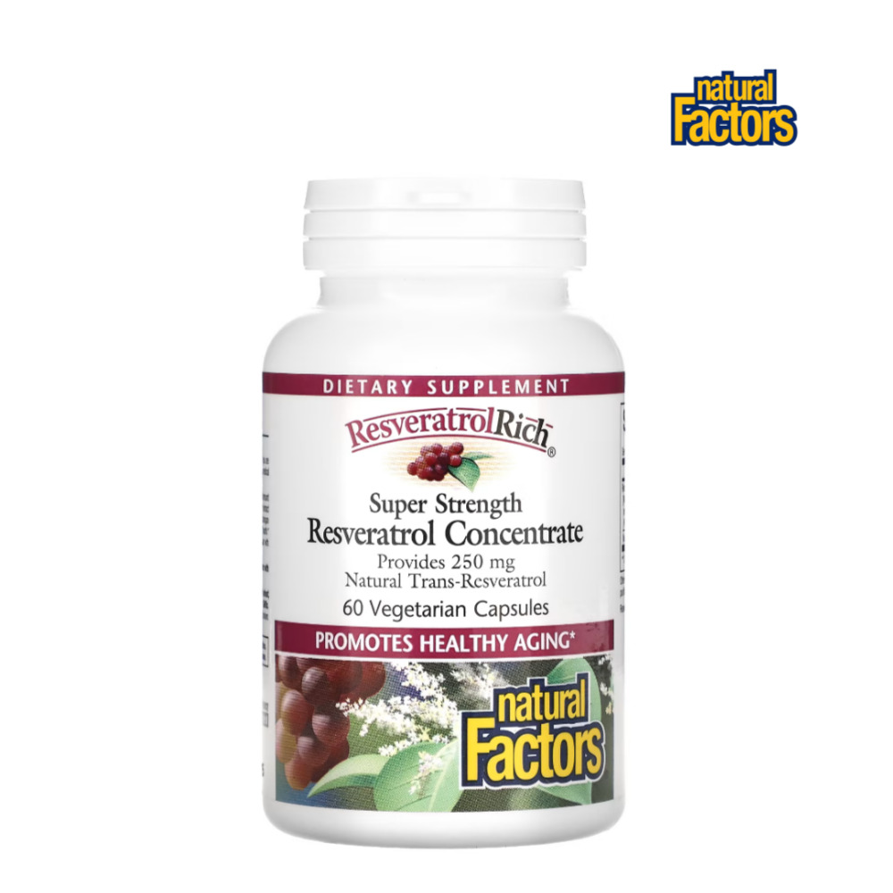 내추럴팩터 <b>레스베라트롤 리치</b> 트랜스 60캡슐