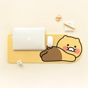 카카오프렌즈 춘식이 형태 데스크 장패드 키보드 마우스 철푸덕