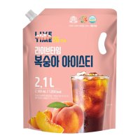 태웅 라이브타임 복숭아 아이스티 2.1L x2개