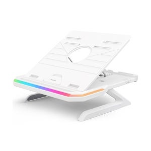 BRAVOTEC EQUALE AP-9002 RGB 노트북 받침대 (화이트)
