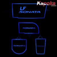 오토모듬 LF소나타 컵홀더 LED플레이트 / 4조각