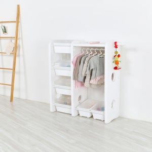 미루 위드맘 WH1(캡형) 화이트 신생아 아기 옷걸이 유아 옷걸이