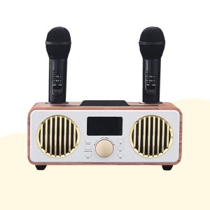 블루투스 스피커 듀엣 노래방 마이크 홈파티 이동식노래방 SW-NBF9000