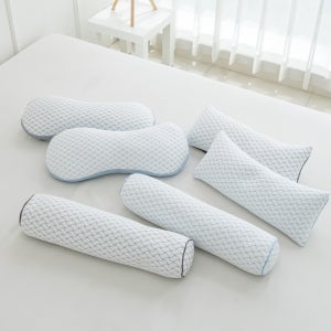나나베딩 냉감 목 메밀베개 경추베개 롤링
