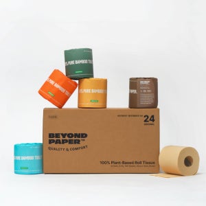 [노브레이너] 비욘드페이퍼 화장지 3겹 30m 24롤 천연펄프 프리미엄 대나무 - 오리지널