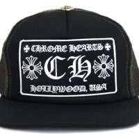 크롬하츠 모자 트러커 캡 Chrome Hearts CH Hollywood Trucker Hat Black/Camo