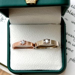 14k 18k 1부 다이아 웨딩 예물 결혼 커플링 커플 남자 여자 금 반지