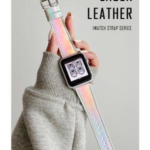 레이저 실버 애플워치 여성형 스트랩 변색방지 7 1 2 3 4 5 6 SE