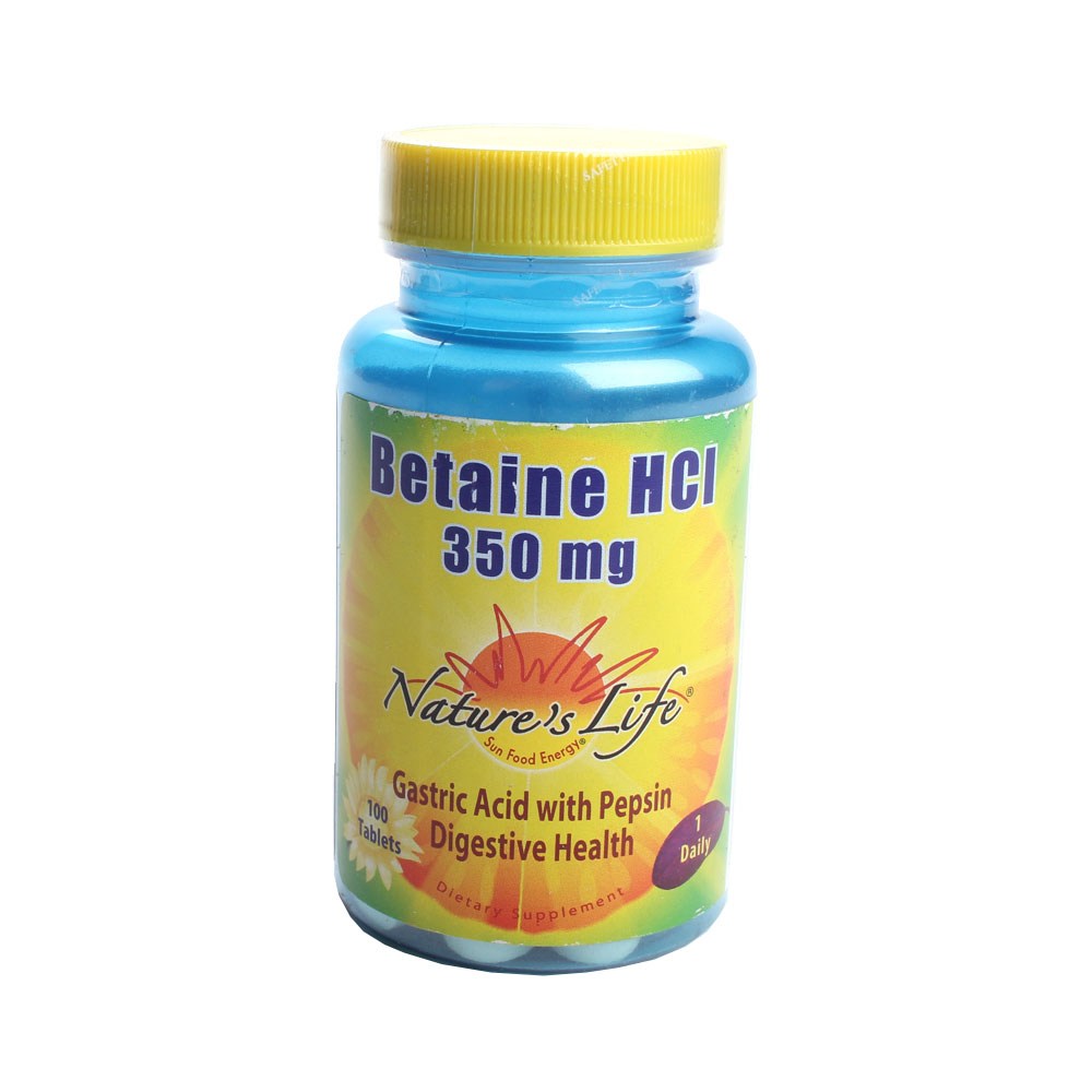 <b>네이쳐스라이프</b> 베타인 HCI 350mg 100정