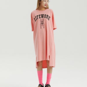 기획) 여성) 유니버시티 피그먼트 롱 원피스