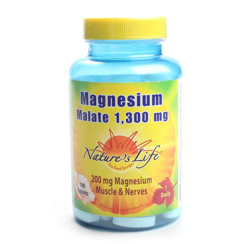 <b>네이쳐스라이프 마그네슘</b> 말레트 1300mg 100정