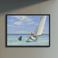 [그림닷컴] Ground Swell 1939, 에드워드 호퍼 Edward Hopper 그림액자