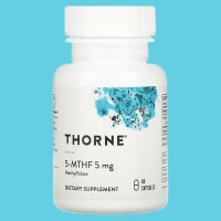 쏜 리서치 5-MTHF 5mg 60정 메틸 엽산 Thorne 활성화 엽산 보충제 글루텐 프리