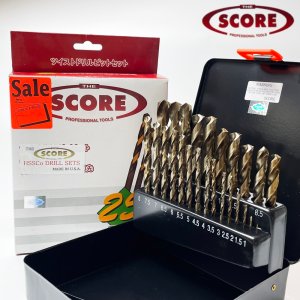 스코어 미제 코발트 드릴세트 25PC 스텐기리세트 드릴날 1.0-13.0mm