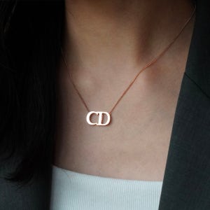14k 이니셜 영어 커플 목걸이