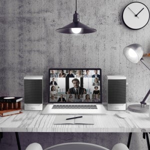 브리츠 BZ-SL4 북쉘프스피커 3.5mm AUX 마이크헤드폰 단자 우든MDF USB전원