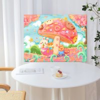 토끼그림 다람쥐그리기 유화그리기세트 DIY