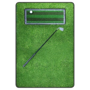 골프팡팡 일체형 골프 타석 스윙매트 골프연습 국산인조잔디 가정용 곡모T브러쉬