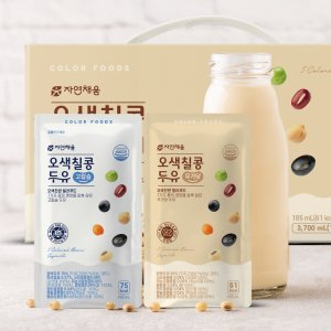 자연채움 오색칠콩두유 무가당 185ml 20팩+고칼슘 20팩