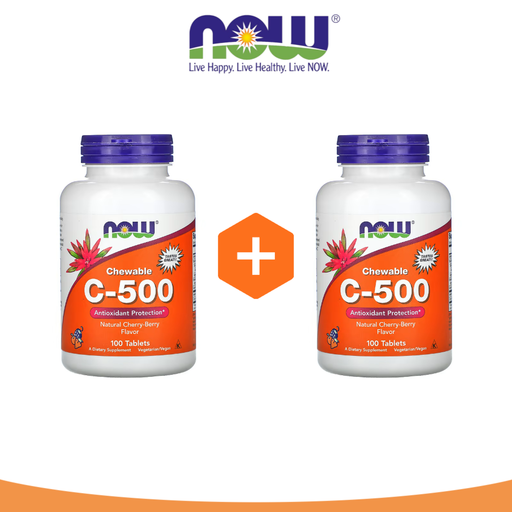 1+1 나우푸드 츄어블 비타민C 500 100정 체리맛 <b>아세로라</b> 시트러스 Vitamin C
