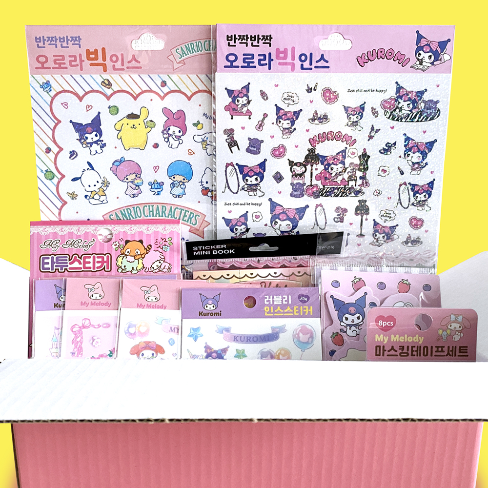 산리오 스티커 랜덤박스 인스 다꾸 럭키박스 문구 선물세트