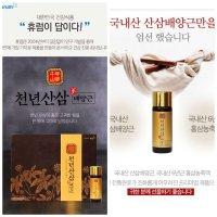 휴럼 천년산삼배양근 긕내산 산삼배양근 (50ml×16병)국내산6년근홍삼농축액