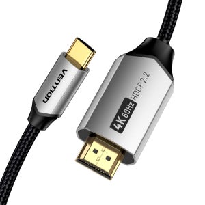 벤션 직조 울트라 4K 60Hz C타입 HDMI 2.0 미러링 케이블 1m, CRB