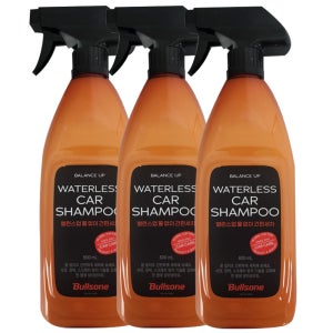 불스원 밸런스 업 물없이간편세차 600ml 3개 워터리스 카샴푸