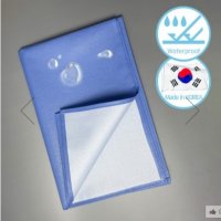 더온 침대방수커버 레자반시트 병원 요양병원 환자케어 애견가정 (파랑색상)