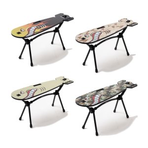 샤크 감성 미니 캠핑 테이블 쉘프 캠핑용 서브 사이드 보조테이블 경량 스케이트보드 테이블