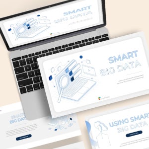 스마트 빅데이터 파워포인트 PPT 템플릿 (IT, Big Data, AI, 보고서, 분석, 미래, 데이터, 과학 기술, 인공지능 )