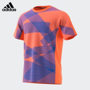 아디다스 배드민턴티셔츠 테이프티 남성 CF4827 오렌지